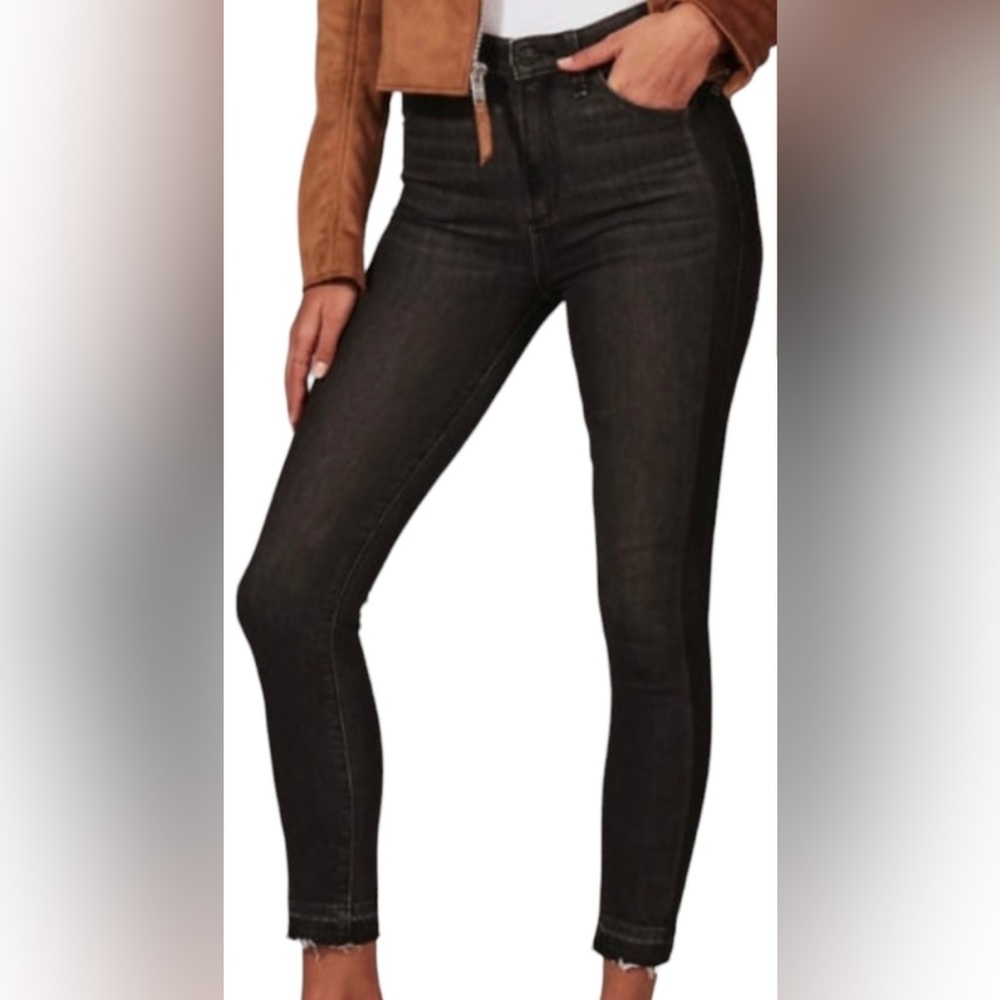 Abercrombie & Fitch High Rise Super Skinny Ankle Jean